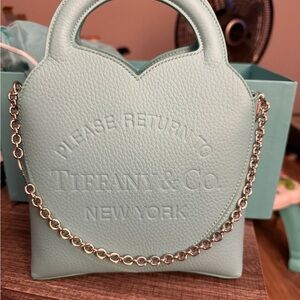 Tiffany & Co. Blue Leather Women's Bag